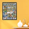 Four Seasons Of Summer-14CT Stamped Cross Stitch 40*51cm/15.75*20.08in