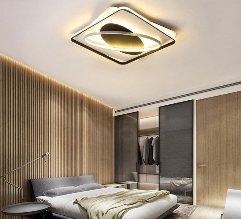 Modern Acrylic Ceiling Lights For Bedroom Support  Remote Control Led Surface Mount Lamps