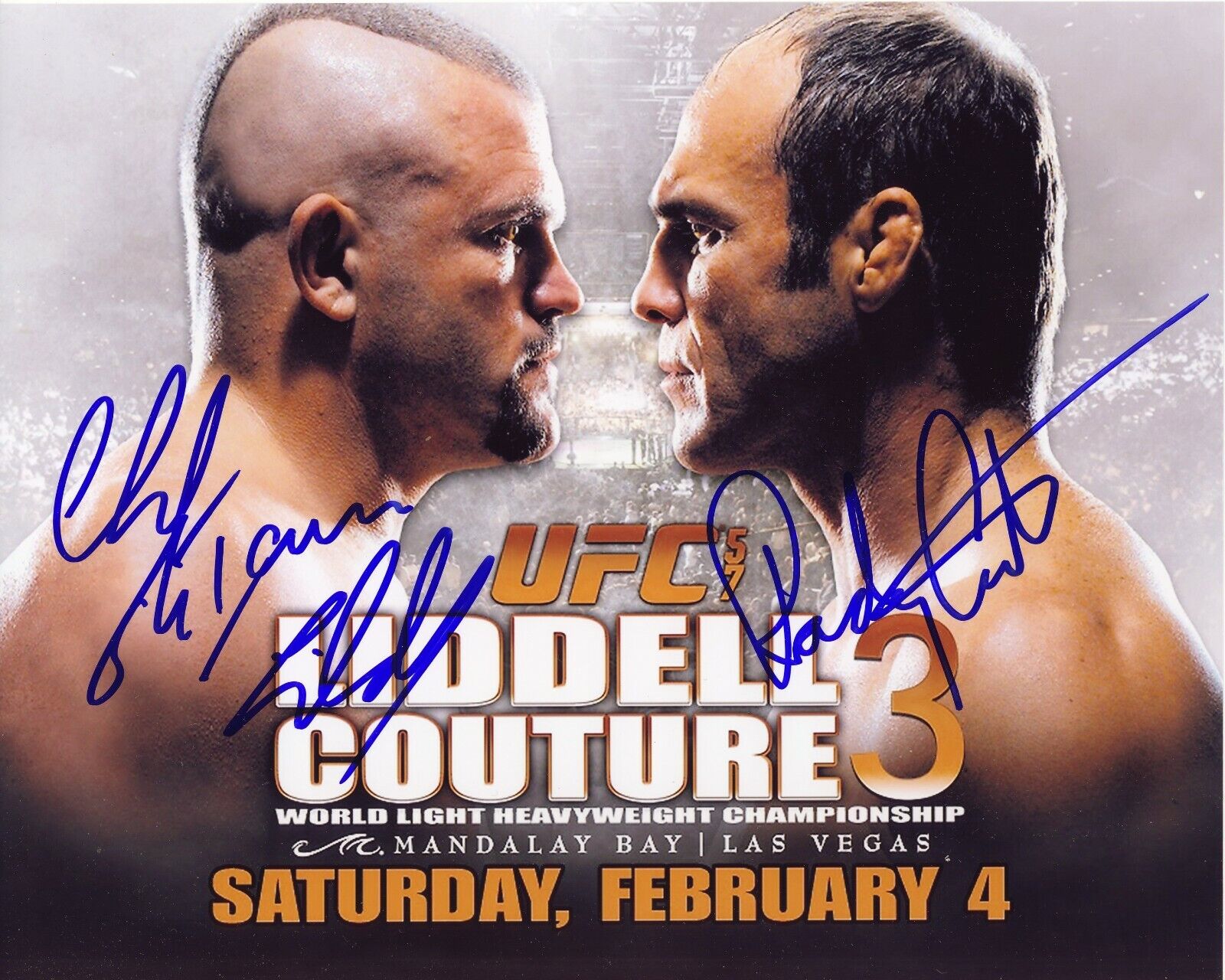 CHUCK LIDDELL & RANDY COUTURE - UFC 3 Signed Autographed 8x10 Reprint Photo Poster painting !!