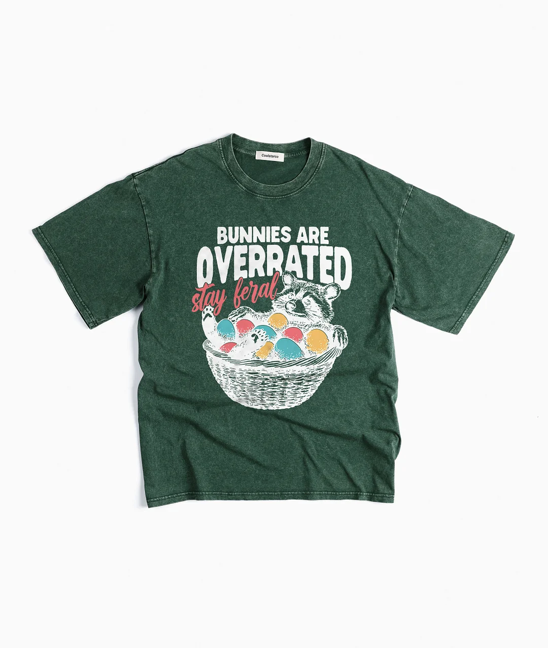 Bunnies Are Overrated Stay Feral Washed T-shirt