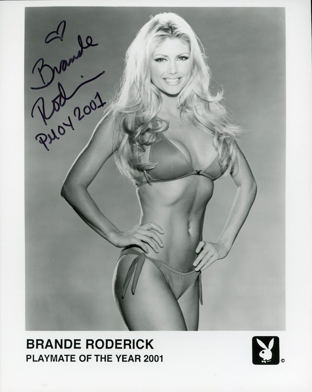 BRANDE RODERICK Authentic Hand-Signed Sexy PLAYBOY