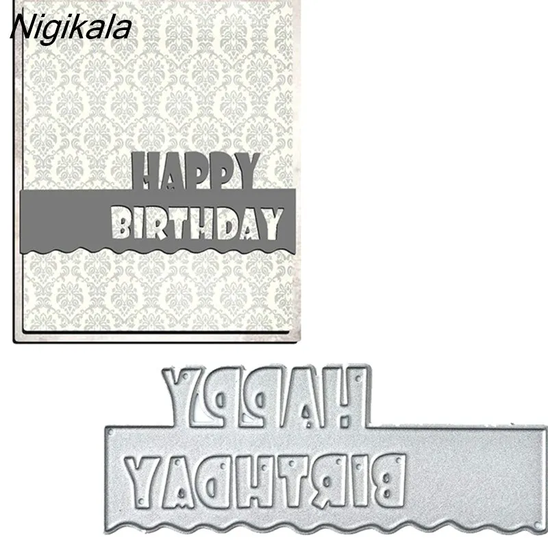 Briartw Happy Birthday Cutting Dies - Metal Stencils For Card Making, Scrapbooking, DIY Crafts - View #6