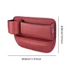 Car Seat  Organizer Leather Side Storage Box Car Seat Side Drink Phone Holder