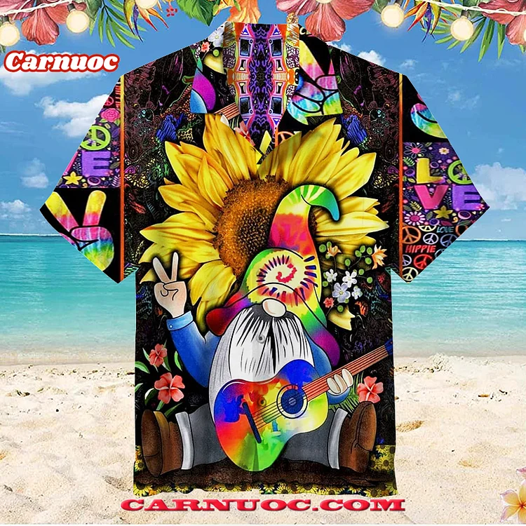 Hippie Love And Peace | Unisex Hawaiian Shirt