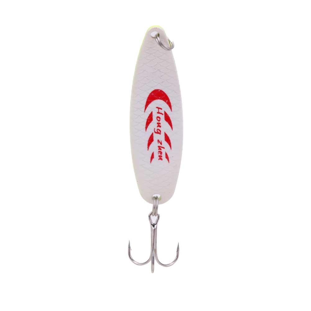 

13g Spoon 3 Hooks Fishing Lure Hard Baits Colorful Sequins Paillette Hook, Yellow, 501 Original