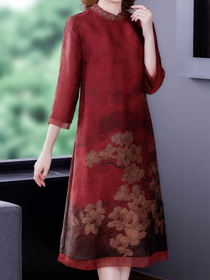 Silk Fragrant Cloud Gauze Fashion Dress