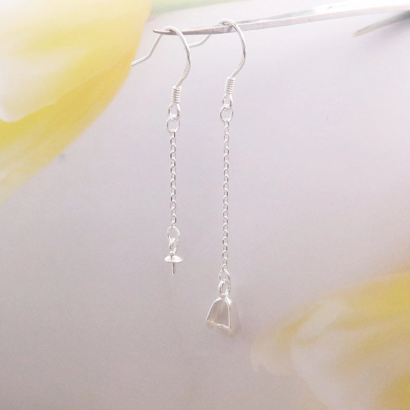 1 Piece 925 Sterling Silver Solid Color Chain Jewelry Accessories