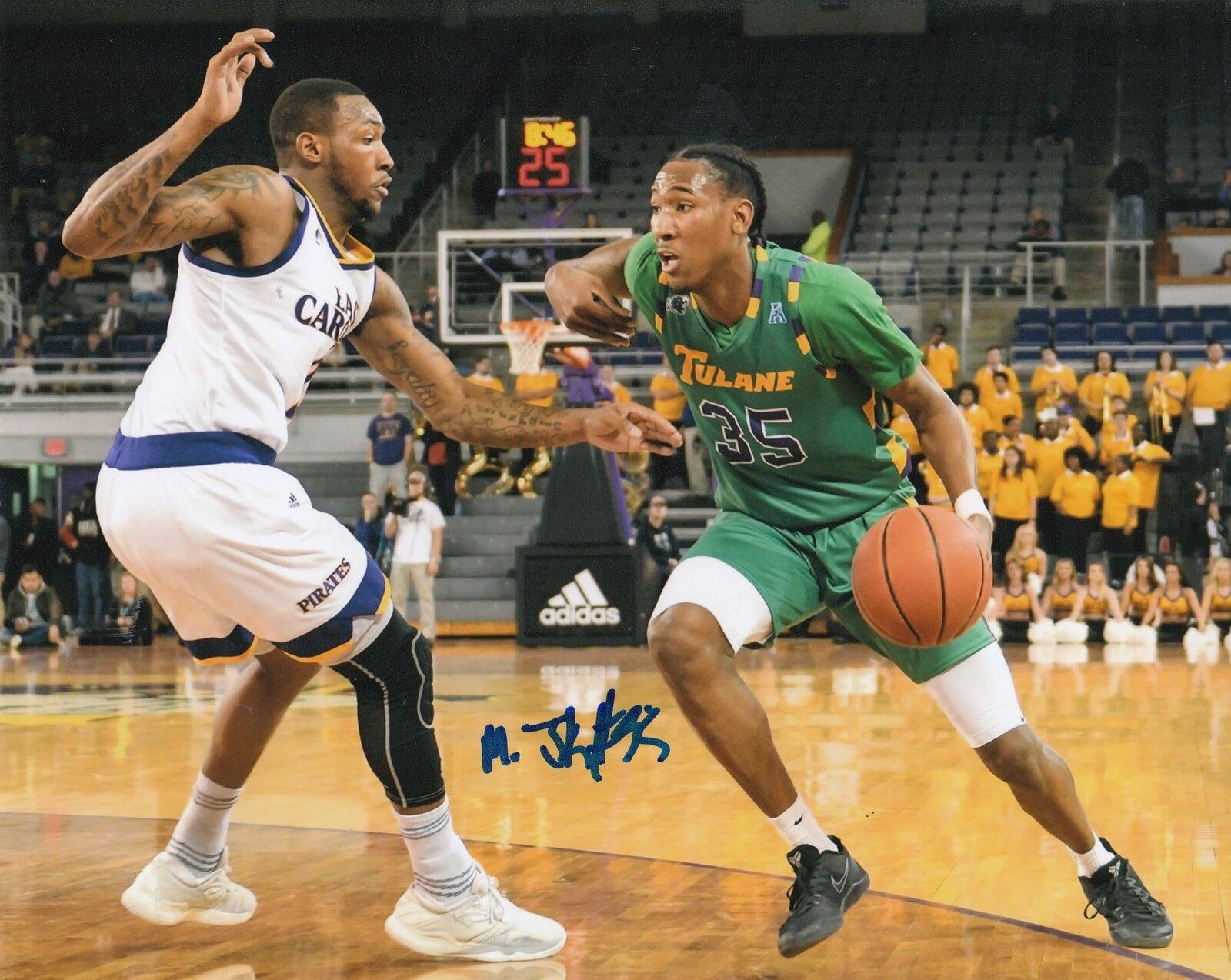 MELVIN FRAZIER signed (TULANE GREEN WAVE) Basketball NBA 8X10 Photo Poster painting W/COA #3