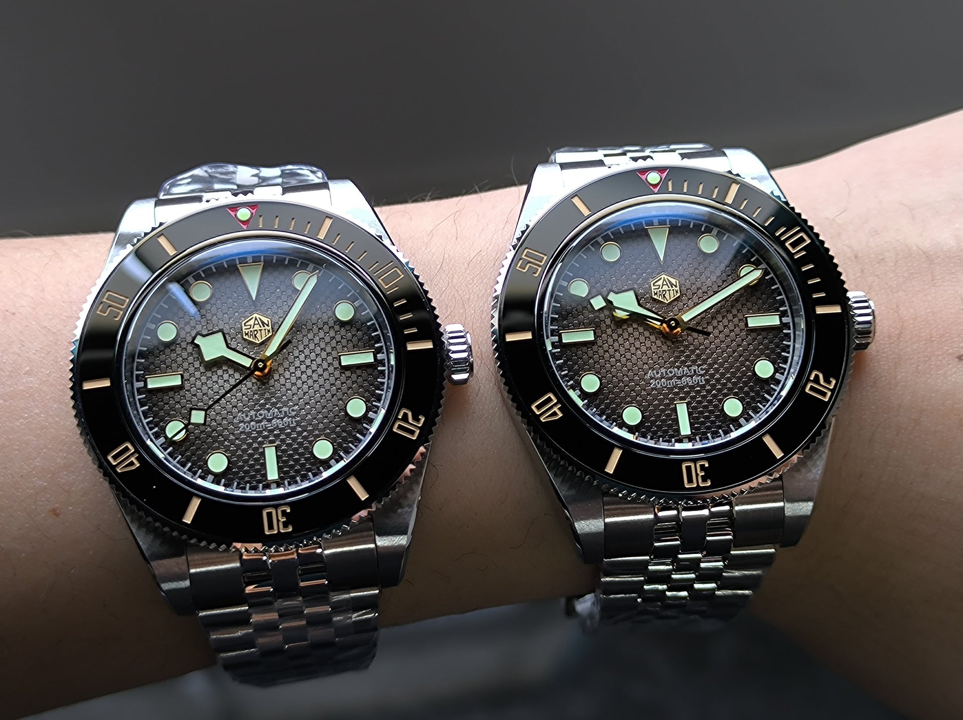 Our SN0128 with a new checkered dial, which one do you like better?San Martin Watch San Martin Official Authorized StoreSan Martin Watches