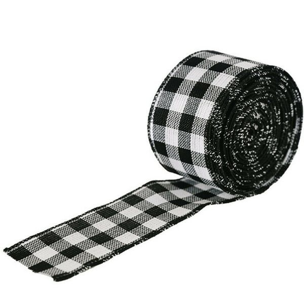 1roll New Arrival 2m Buffalo Plaid Wired Ribbon for DIY Gift Wrapping Christmas Decoration - Shop Trendy Women's Fashion | TeeYours