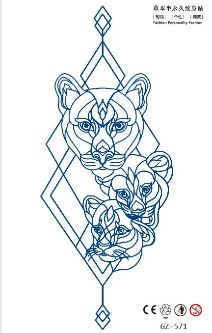 Temporary Waterproof Tattoos Stickers Sad Broken Heart Juice Ink Lasting Boy Girl Arm Chest Neck Shoulder Collarbone Fake Tatoo