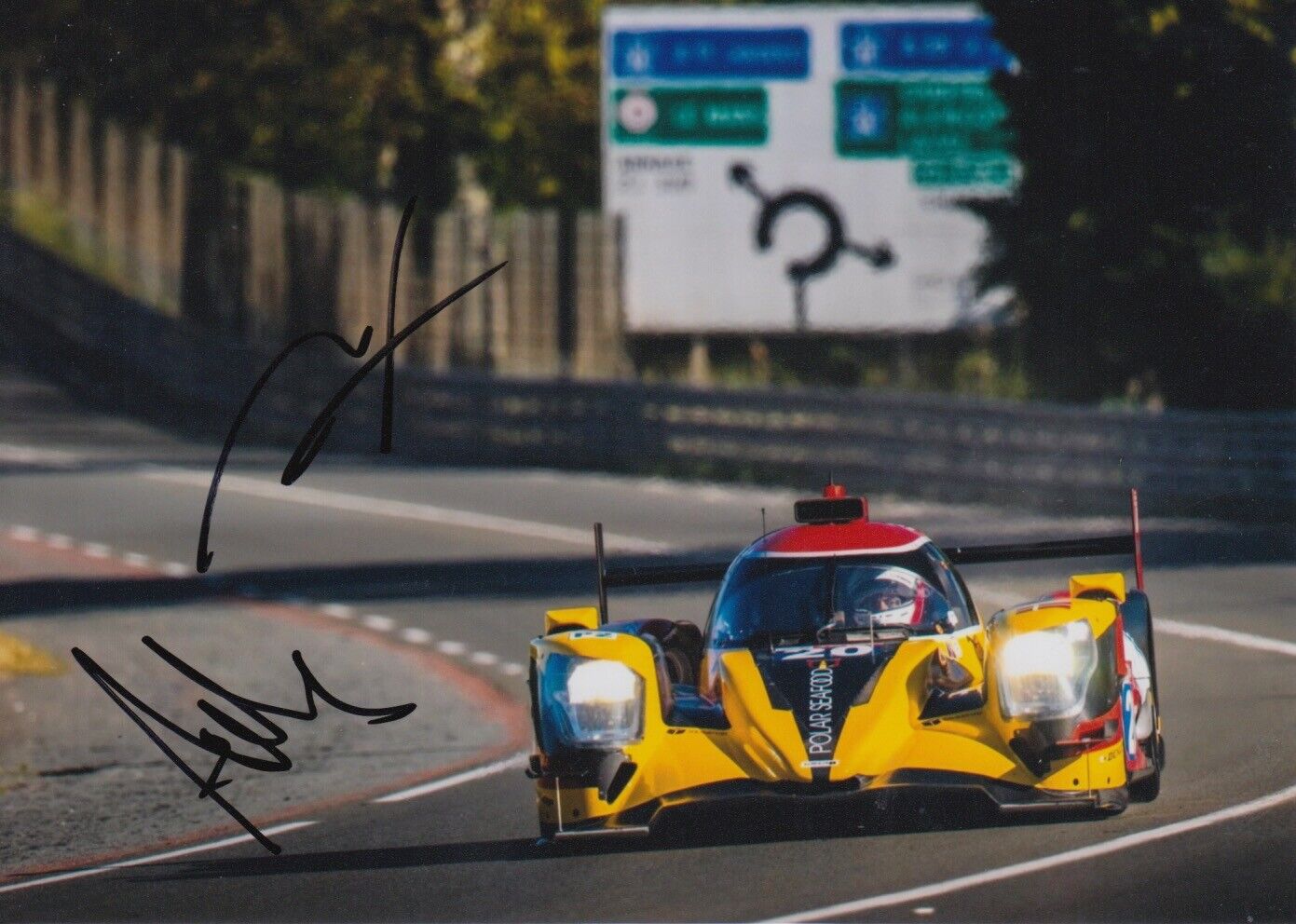 Mathias Beche, Anders Fjordbach Hand Signed 7x5 Photo Poster painting 2019 Le Mans.