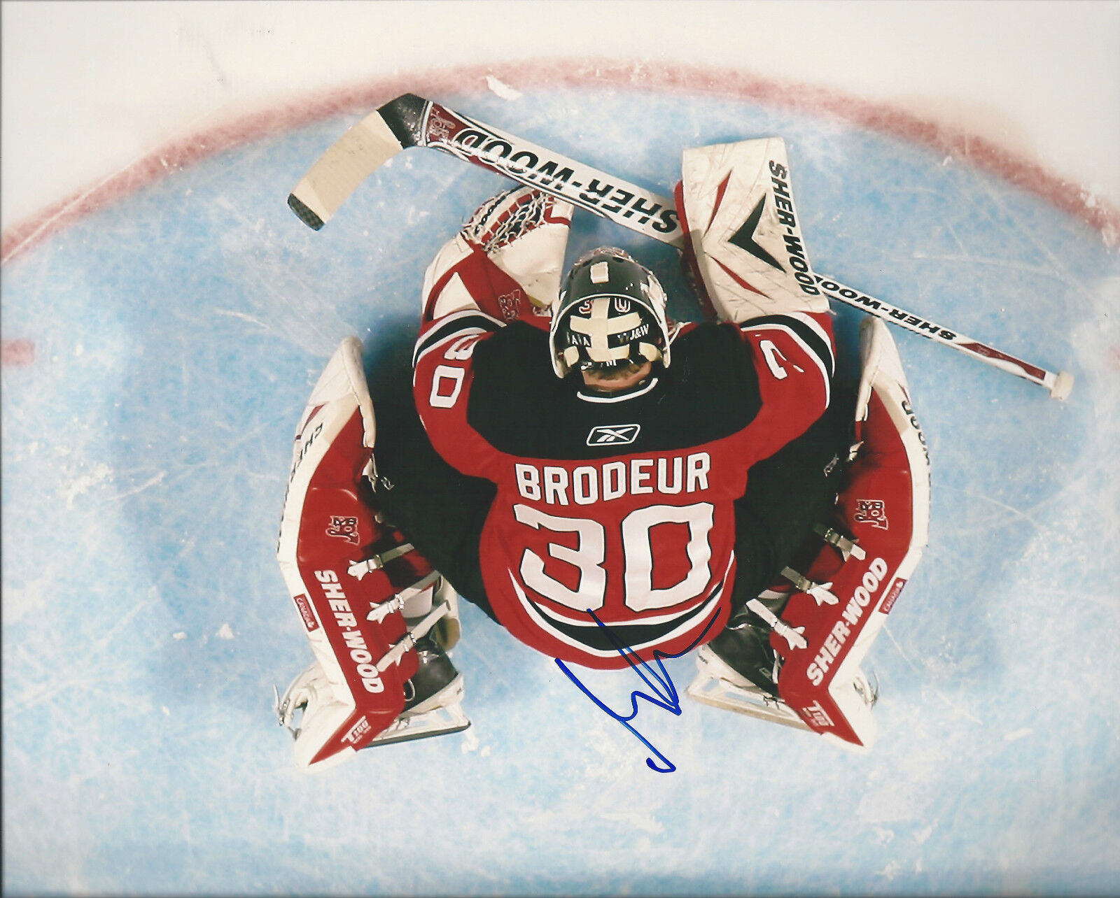 GFA New Jersey Devils * MARTIN BRODEUR * Signed 8x10 Photo Poster painting AD2 COA