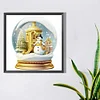 >SALE<5D DIY Full Round Drill Diamond Painting Christmas Crystal Balls J Decor 50x50cm
