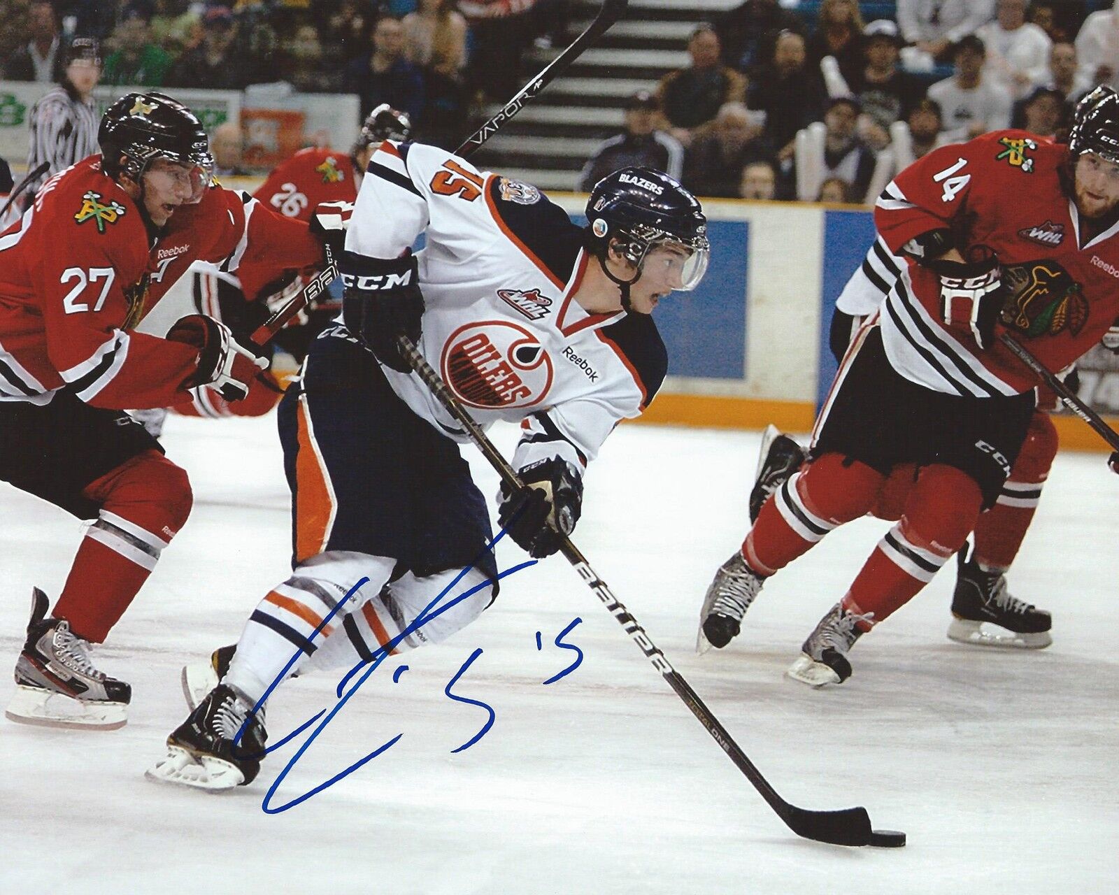 Tim Bozon Signed 8x10 Photo Poster painting Kamloops Blazers Autographed COA