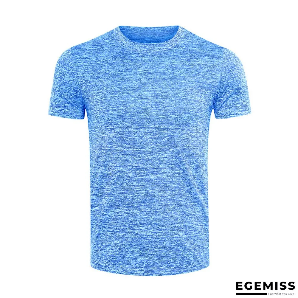 Summer Short-sleeved Men's T-shirt Sport Quick Dry Shirt with Round Neck | EGEMISS
