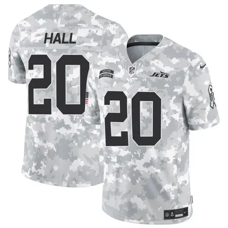 Men's New York Jets #20 Breece Hall 2024 F.U.S.E Arctic Camo Salute to Service Limited Stitched Football Jersey Y6TO