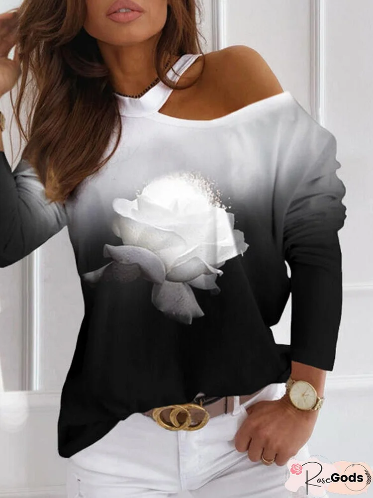 Off Shoulder Long Sleeve Tops