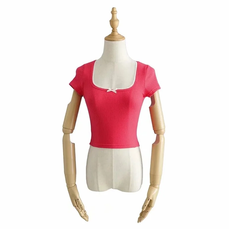 y2k crop tops kawaii clothes for women t shirt spring summer 2021 women fashion white top short sleeve tees 2021