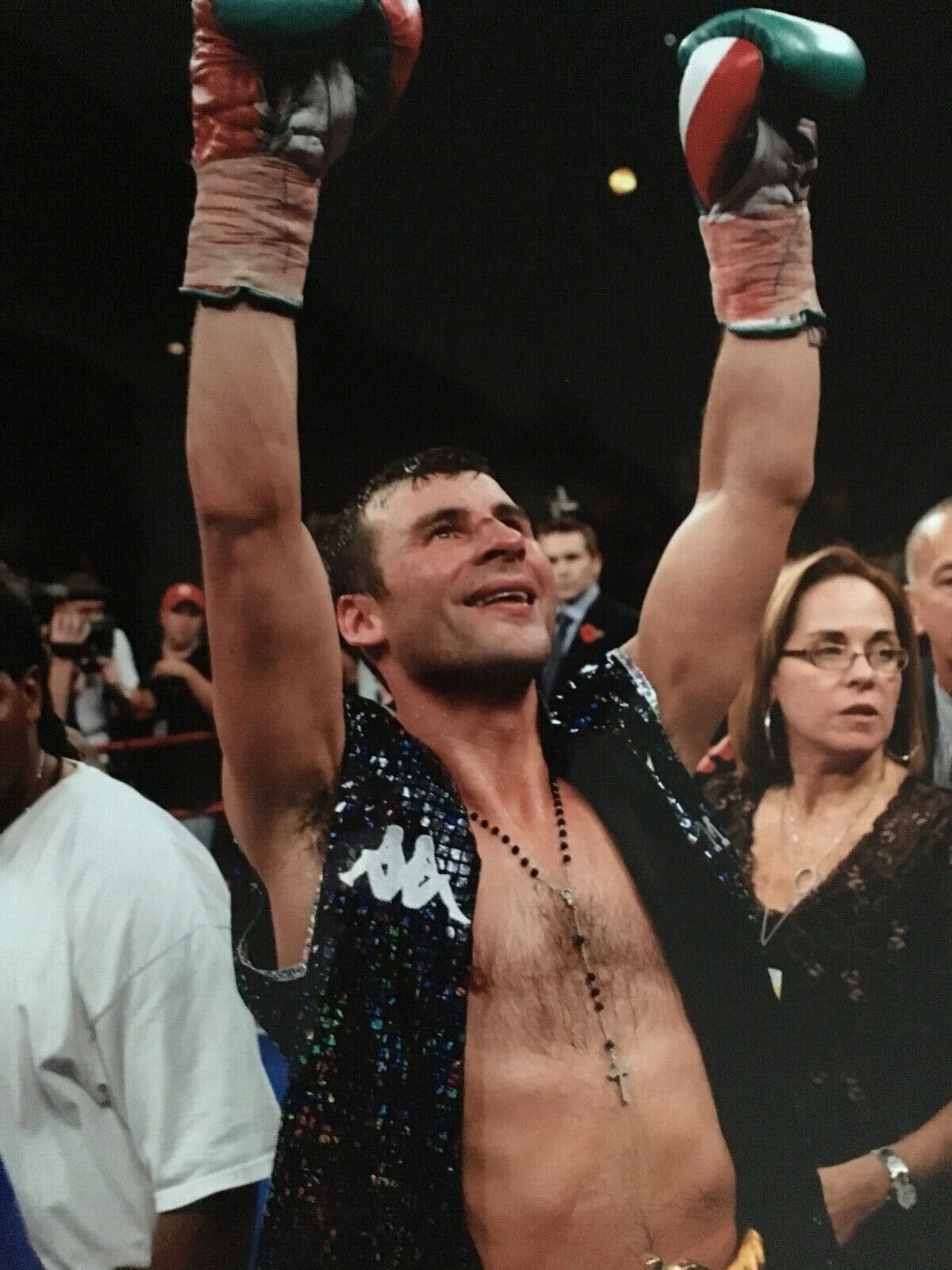 JOE CALZAGHE - LEGENDARY WORLD CHAMPION - EXCELLENT UNSIGNED Photo Poster paintingGRAPH