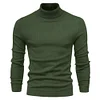 Men's Turtleneck Casual Solid Color Pullover Sweater