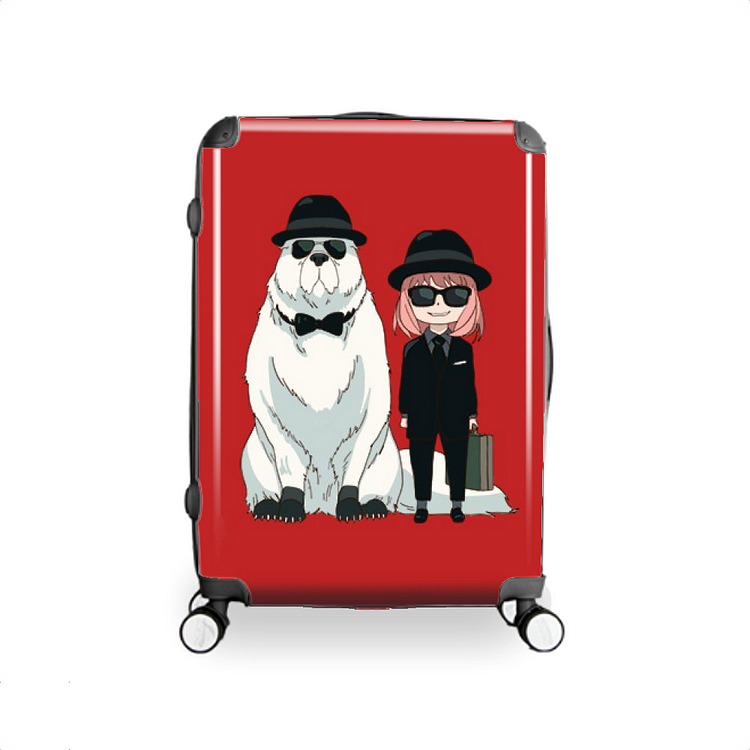 The Spy Anya And Her Spy Dog Bond, Spy x Family Hardside Luggage