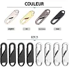 Tirette universelle d&eacute;tachable pour fermeture &agrave; glissi&egrave;re (8PCS)