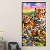 (40*70cm)Tiger - Full Round Drill Diamond Painting