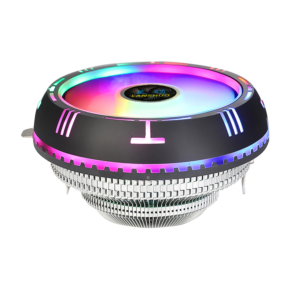 

LANSHUO Low Profile RGB CPU Air Cooler for AMD AM4 AM3+ X79 X99 LGA 2011, 501 Original