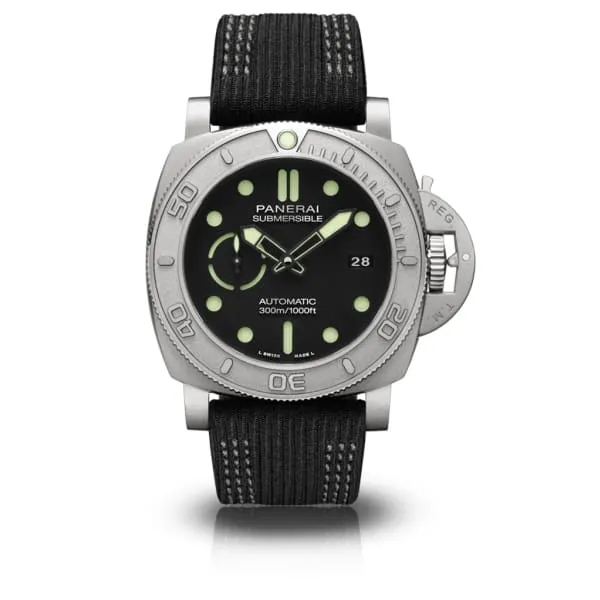 Panerai Submersible Mike Horn Edition - 47mm, EcoTitanium&trade; case, Blsck dial, Watch PAM00984【Free Shipping】