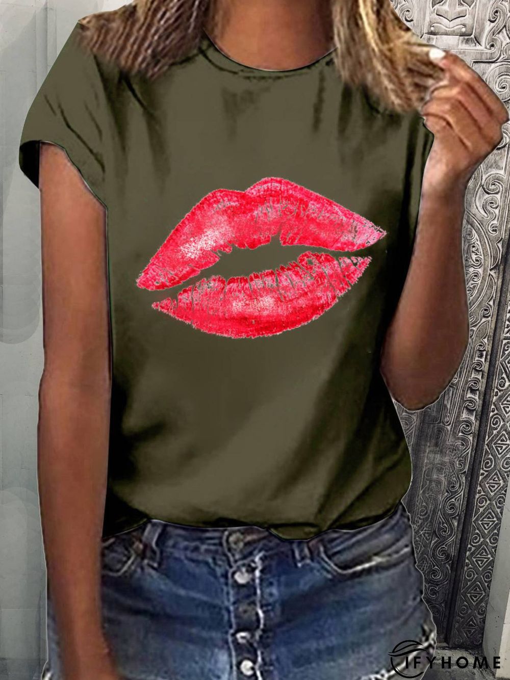 Woman Casual Cotton Short Sleeve T-shirt | IFYHOME