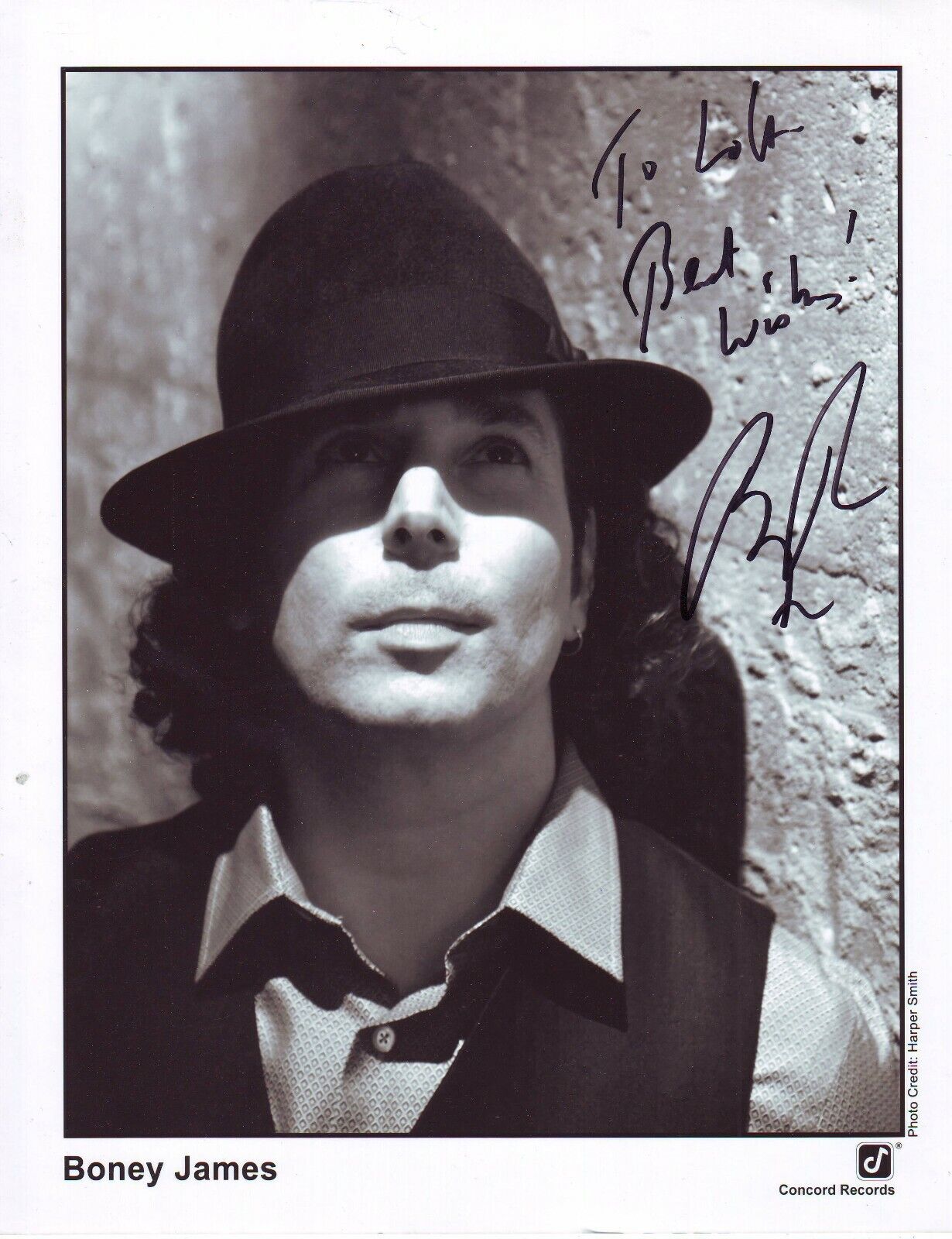 Boney James (20x25 cm) Original Autographed Photo Poster painting