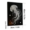 DIY Pearl Painting Jellyfish for Home Wall Decor with Frame(40*30cm)