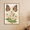 Marguerites et papillons, forage partiel 5D en forme sp&eacute;ciale, kits d&rsquo;art perl&eacute; 11,81x15,74 pouces, peintures de perles, d&eacute;coration int&eacute;rieure pour d&eacute;butants