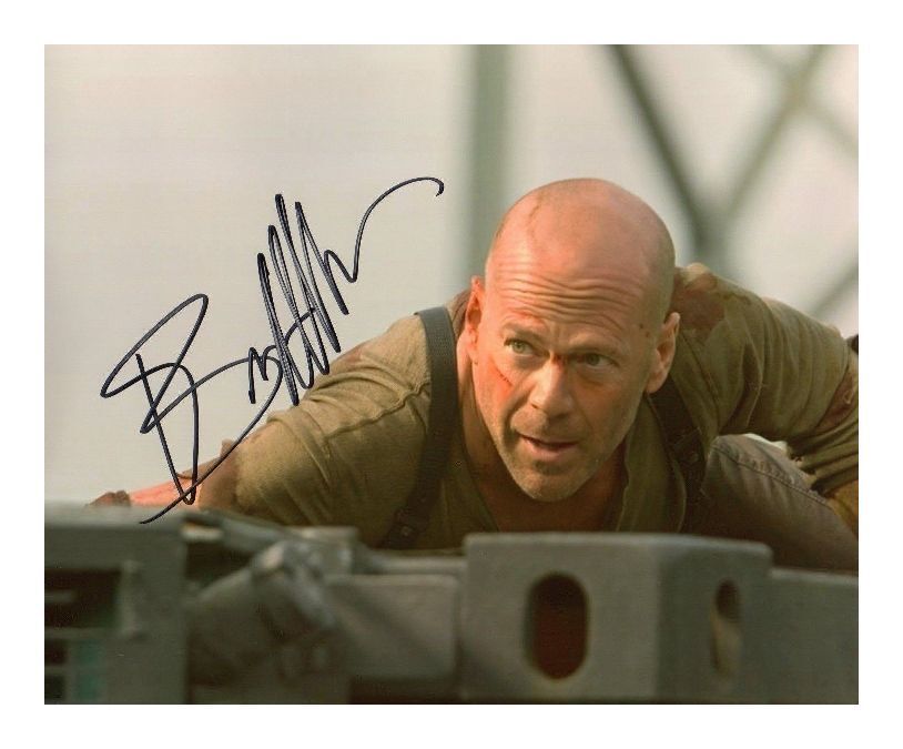 BRUCE WILLIS AUTOGRAPHED SIGNED A4 PP POSTER Photo Poster painting PRINT 4