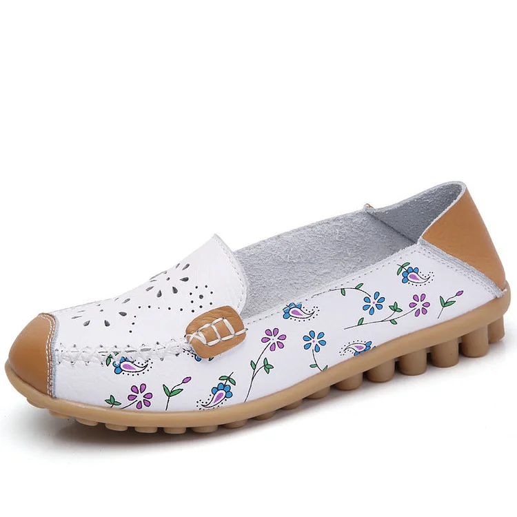 Flowers Hollowed Out Casual Shoes
