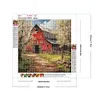 Country House-Full Round Diamond Painting 30*30CM