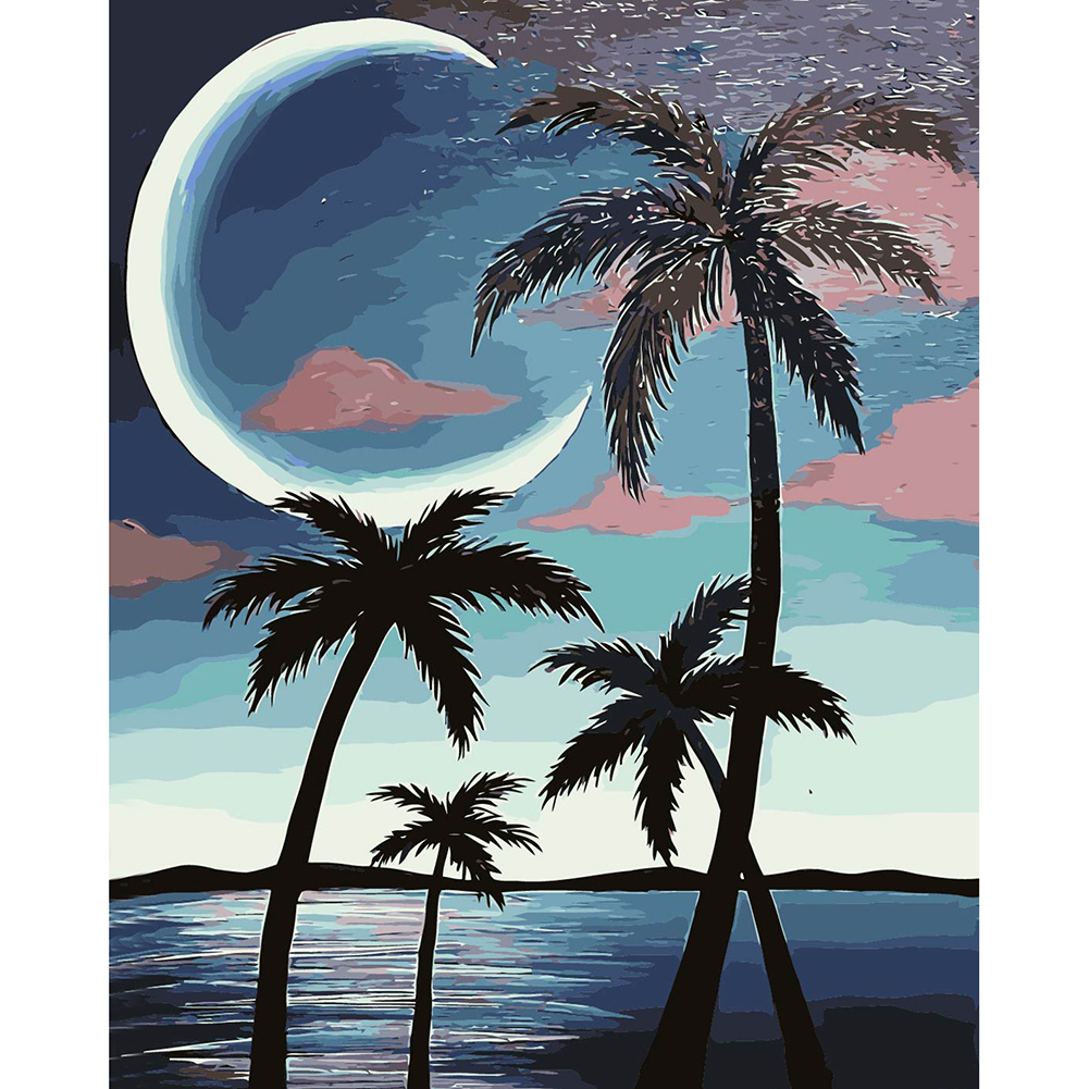 

40*50CM Paint By Numbers - Coconut Tree, 501 Original