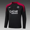 2024/2025 Psg Paris Saint-Germain Half-Pull Training Suit Black Jersey 1:1 Thai Quality