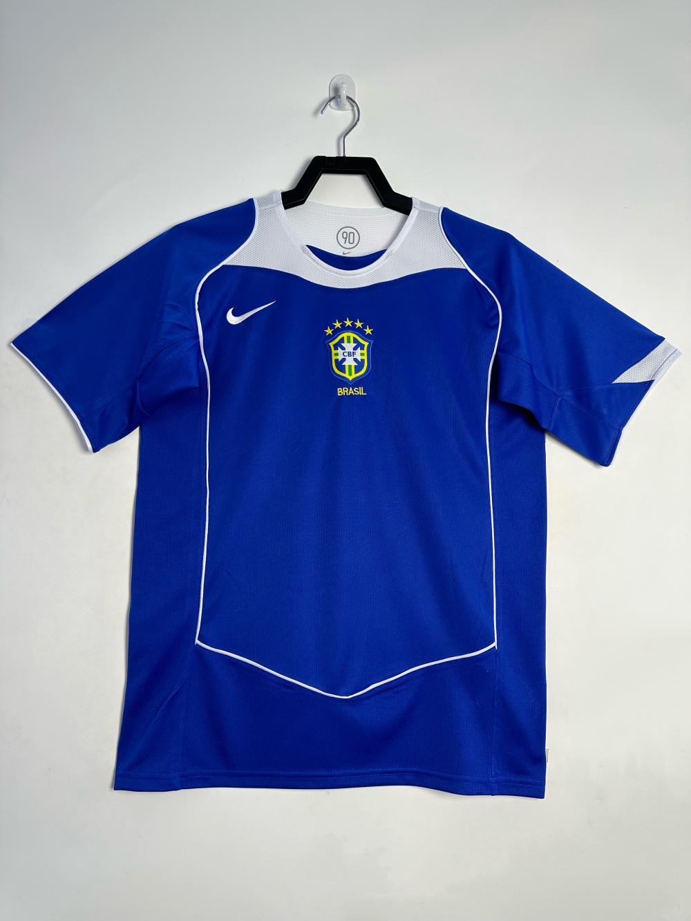 2004 Retro Brazil Away Soccer Jersey 1:1 Thai Quality jersey|football shirt|football kit