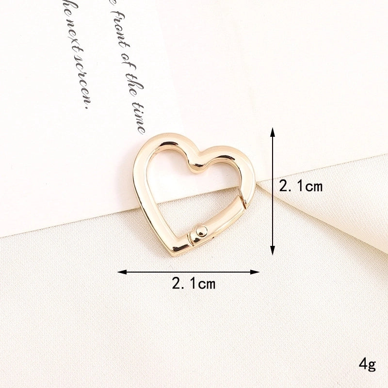 1 Piece 10 * 20mm 12*32mm 25*25mm Metal Solid Color Polished Keychain Lobster Clasp