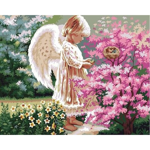 DIY Paint by Numbers Kit for Adults - Angel、bestdiys、sdecorshop