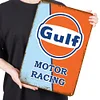 Racing Team Gulf - Metal Tin Signs(8*12Inch/12*16Inch) - Garage