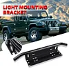 Universal Car Licence Plate Holder SUV Fog Lamp Mounting Frame Bracket