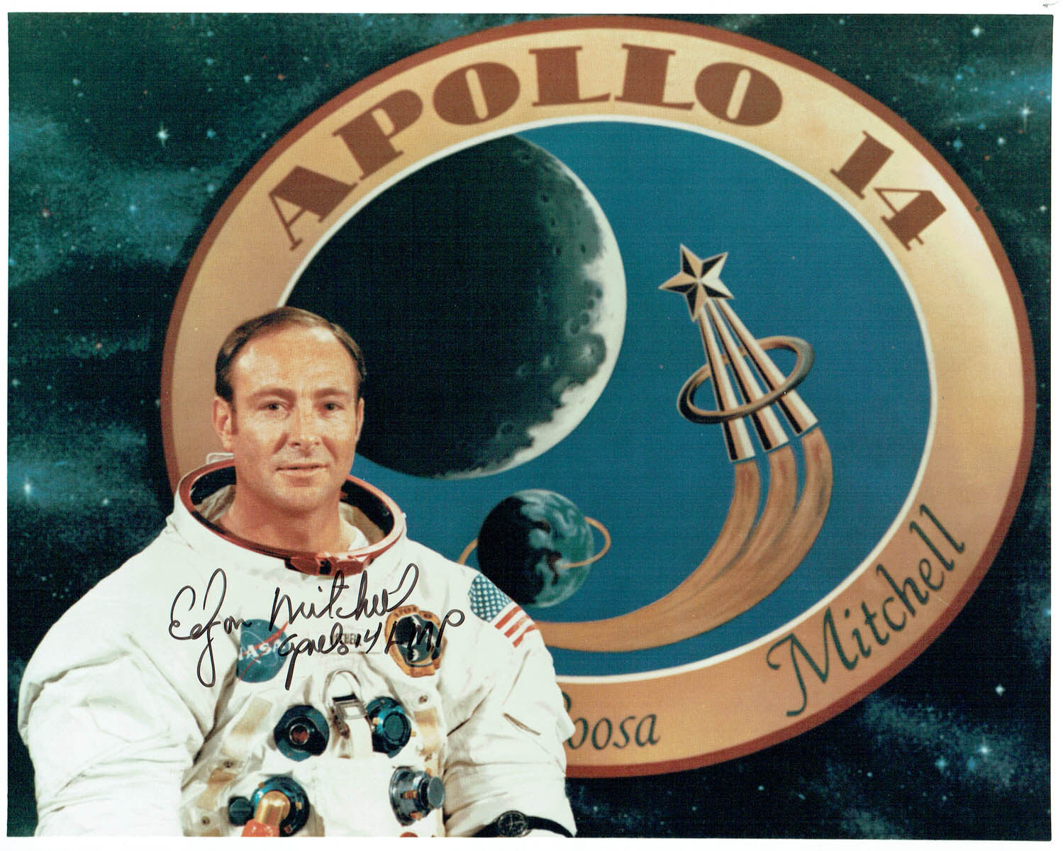 Edgar Ed MITCHELL Apollo 14 LMP Astronaut Signed Autograph Photo Poster painting 5 COA AFTAL