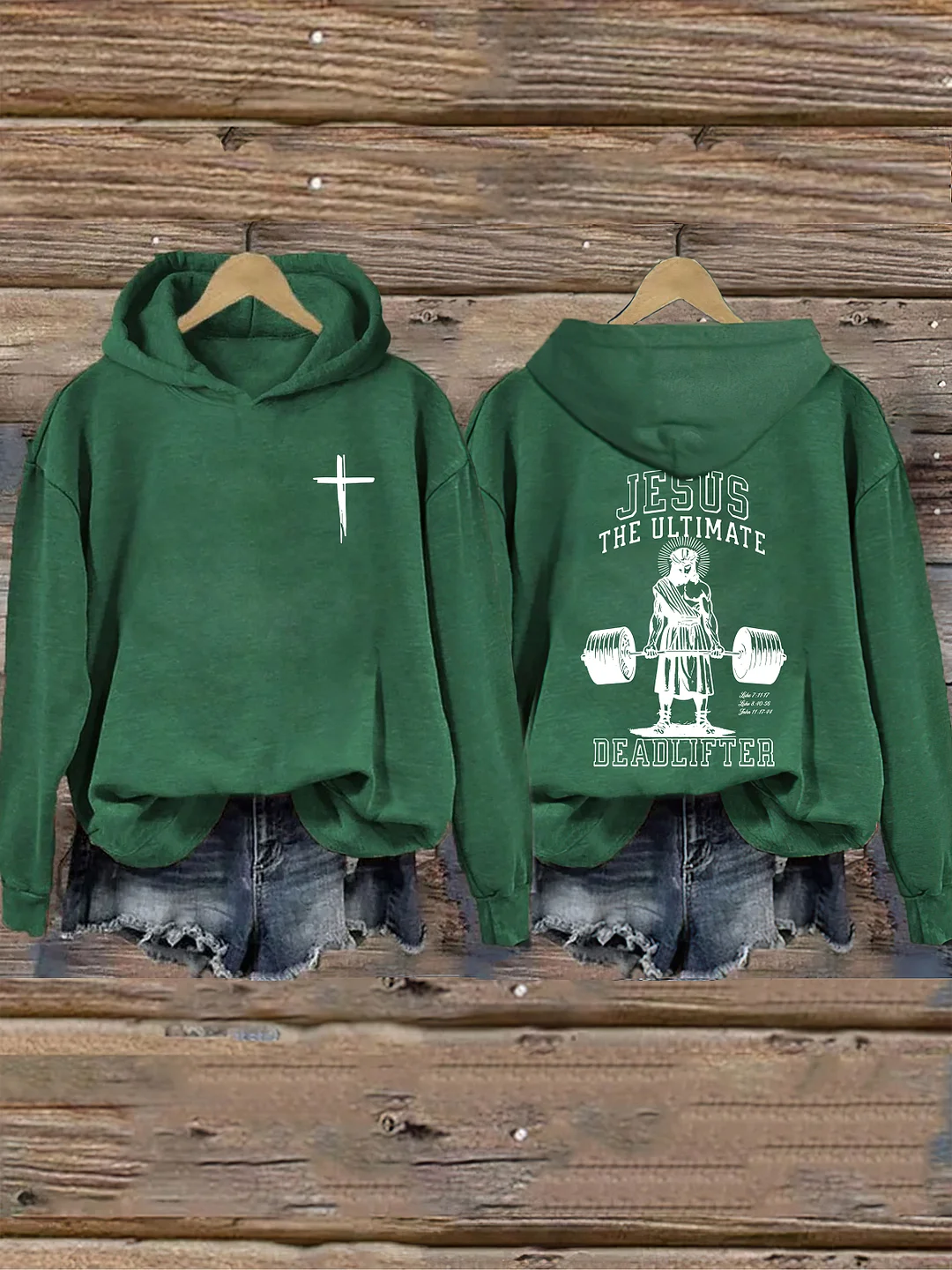 Vintage Jesus Ultimate Deadlifter Hoodie