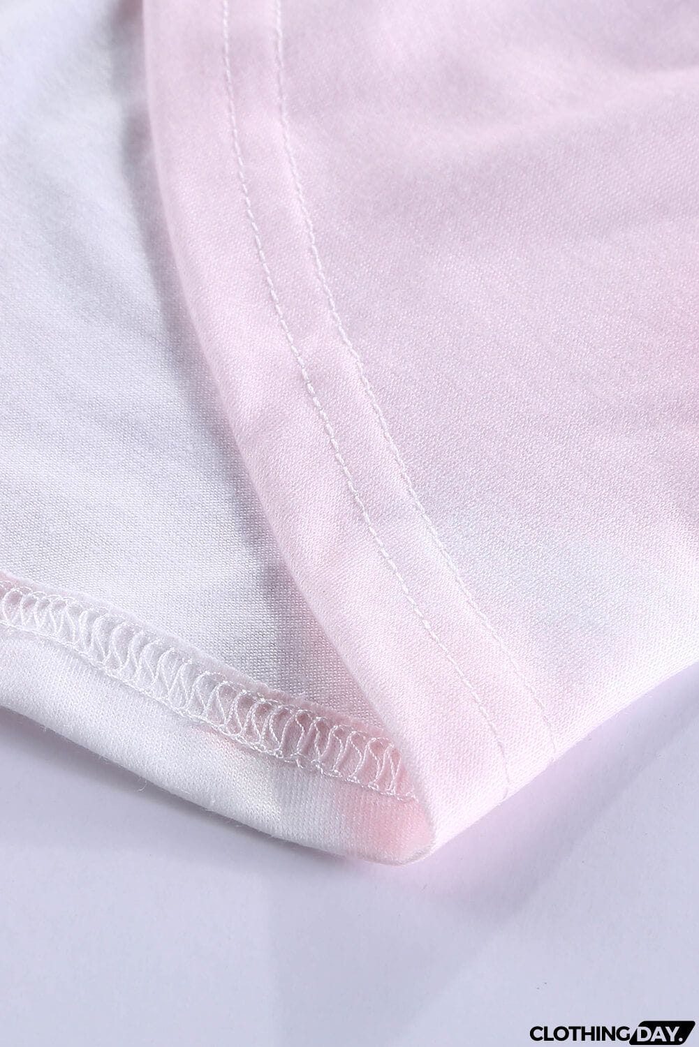 Cute Pink Tie Dye Strappy Crossed Neckline Tank Top