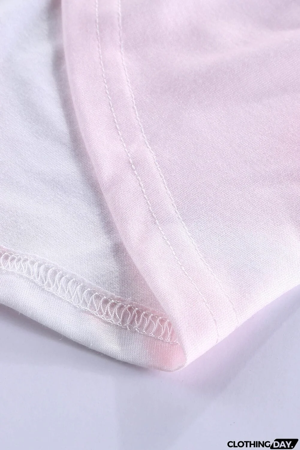 Cute Pink Tie Dye Strappy Crossed Neckline Tank Top