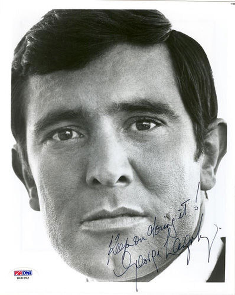 GEORGE LAZENBY SIGNED JAMES BOND