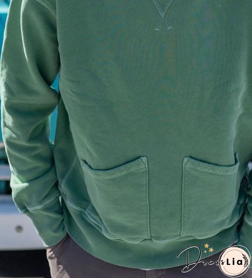 Men's Simple Design Plain Casual Hoodie